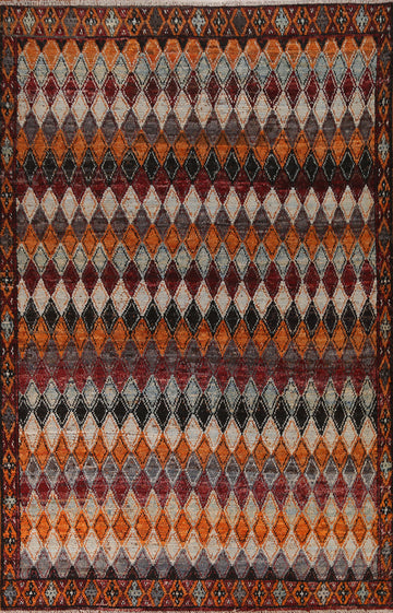 Geometric Moroccan Handmade Area Rug 7x10