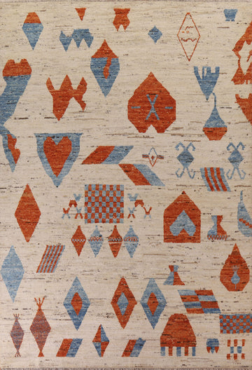 Geometric Moroccan Oriental Area Rug 9x12