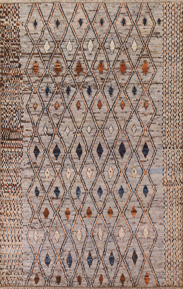 Trellis Moroccan Wool Area Rug 7x9