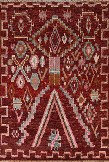 Tribal Moroccan Area Rug 6x8
