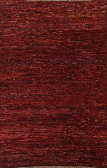 Red Burgundy Moroccan Area Rug 7x10