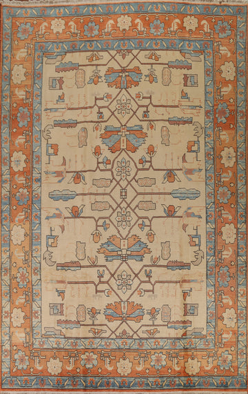 Vegetable Dye Heriz Serapi Persian Area Rug 8x11