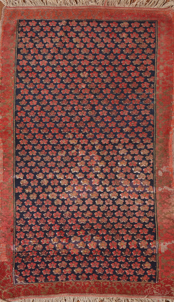 Pre-1900 Antique Vegetable Dye Karabagh Turkish Rug 4x6