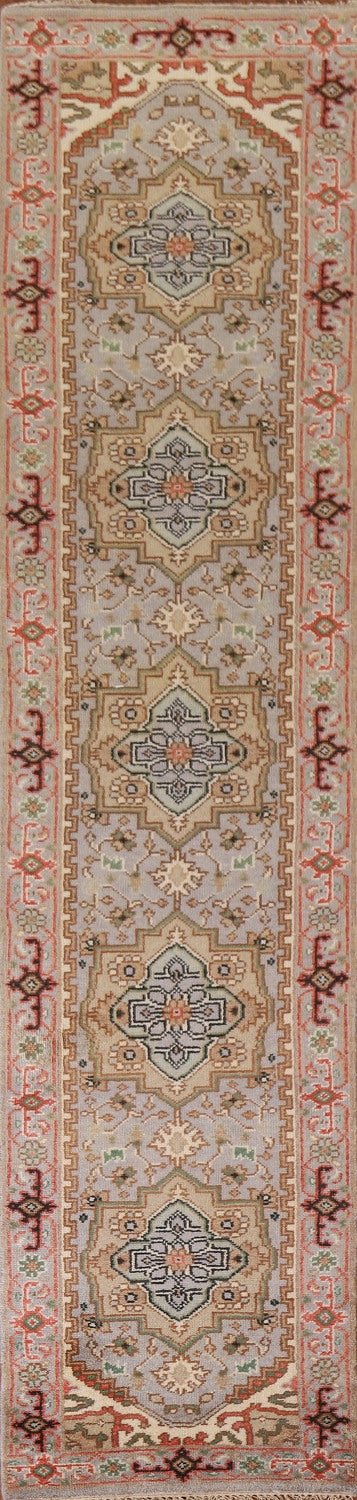 Geometric Heriz Serapi Oriental Runner Rug 3x12