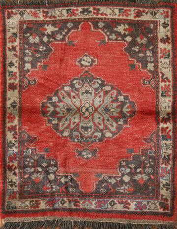 Vintage Oushak Turkish Area Rug 4x5
