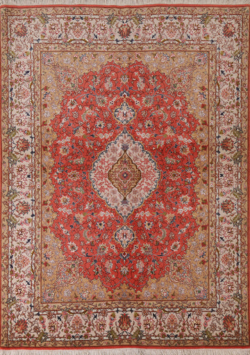 Vegetable Dye Tabriz Persian Area Rug 5x7