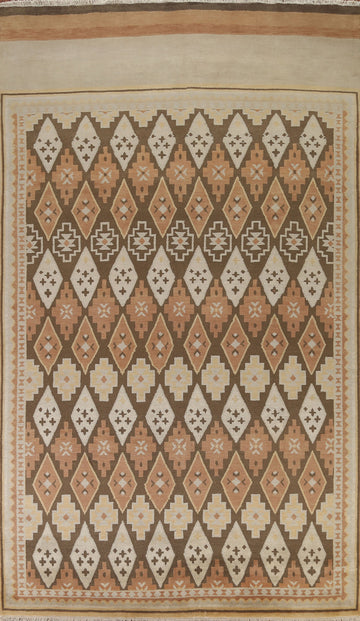 Trellis Wool Gabbeh Oriental Area Rug 8x12