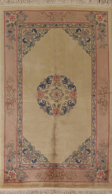 Vintage Wool Peking Geometric Area Rug 6x9
