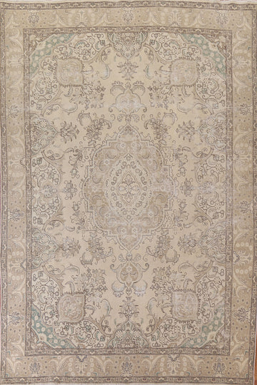 Distressed Tabriz Persian Area Rug 9x13