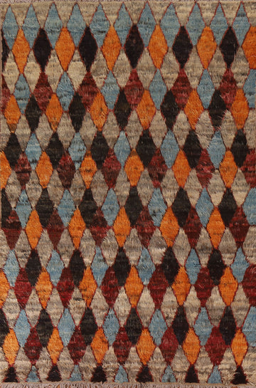 Trellis Moroccan Wool Area Rug 7x10