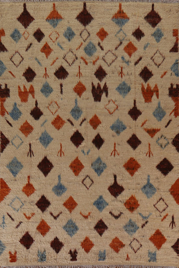 Tribal Moroccan Berber Area Rug 8x10