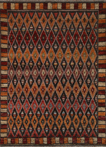 Geometric Moroccan Area Rug 5x7