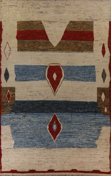 Wool Moroccan Oriental Large Rug 10x14