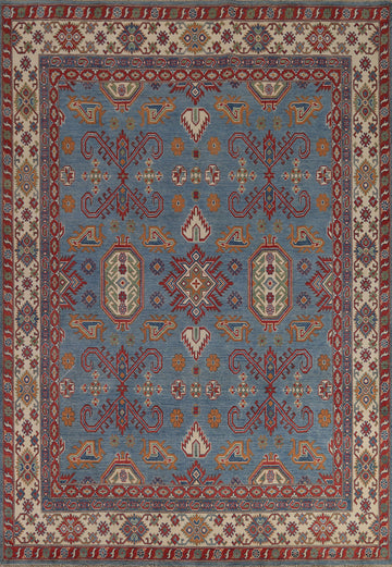 Light Blue Kazak Pakistan Area Rug 8x10