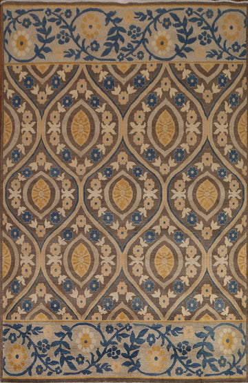 All-Over Brown Gabbeh Area Rug 8x11