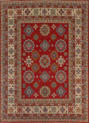 Red Wool Kazak Oriental Area Rug 8x10