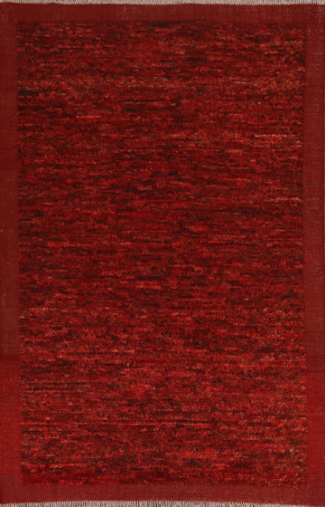All-Over Red Moroccan Area Rug 6x8