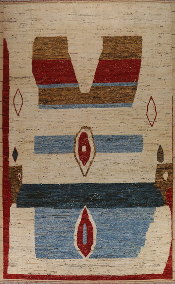 Wool Moroccan Oriental Large Area Rug 10x14