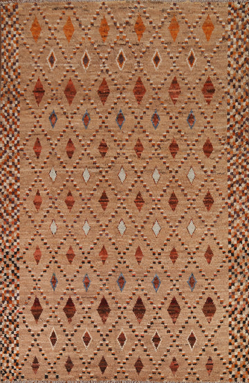 Trellis Wool Moroccan Area Rug 7x9