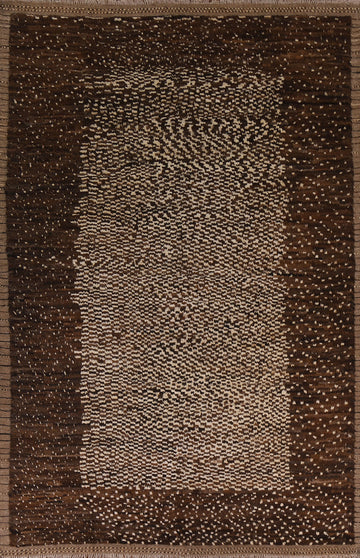 Brown/ Ivory Moroccan Oriental Area Rug 7x10