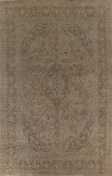 Distressed Mashad Persian Area Rug 10x13