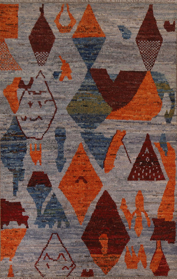 Geometric Moroccan Oriental Area Rug 6x9