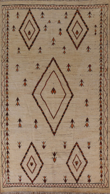 Tribal Moroccan Oriental Area Rug 6x10