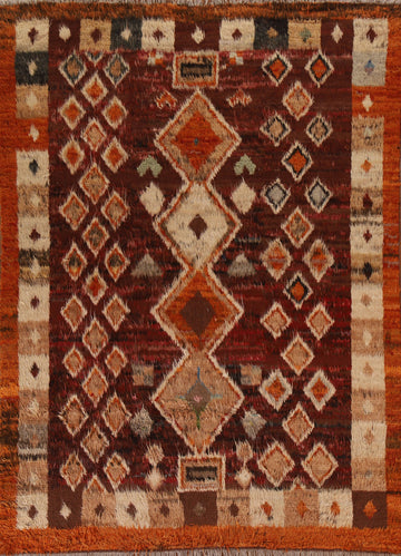Tribal Moroccan Berber Wool Area Rug 8x10
