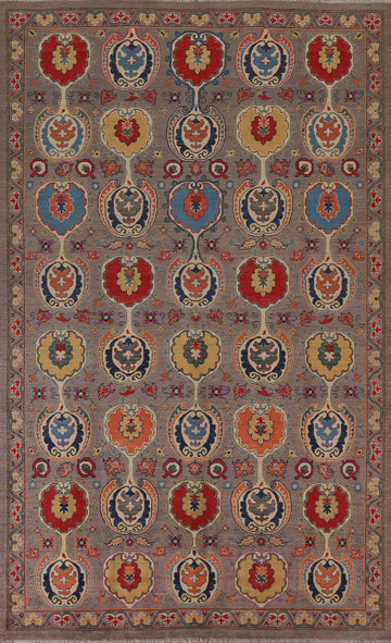 All-Over Kazak Handmade Area Rug 7x10