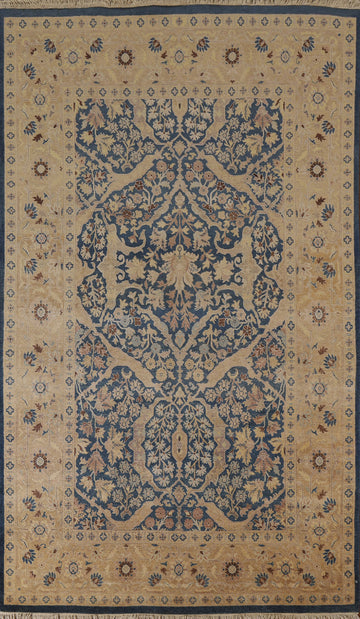 Blue Vegetable Dye Ziegler Oriental Area Rug 6x9