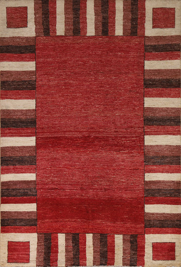 Geometric Gabbeh Kashkoli Oriental Area Rug 5x7