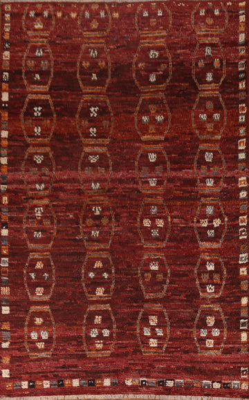 Geometric Wool Moroccan Area Rug 7x10