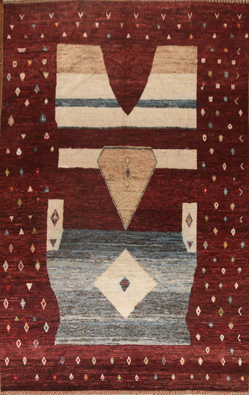 Wool Moroccan Oriental Large Area Rug 10x14