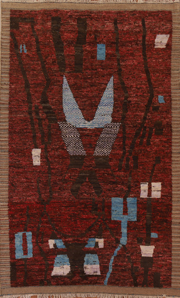 Handmade Moroccan Wool Area Rug 7x10
