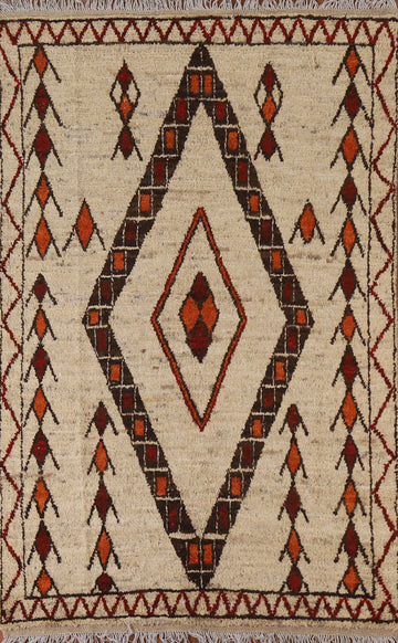 Tribal Moroccan Oriental Area Rug 5x8