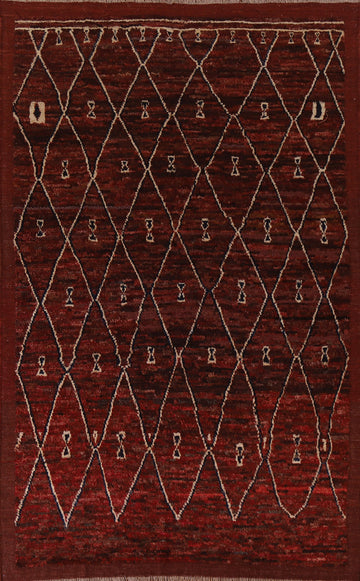 Trellis Moroccan Wool Area Rug 7x10