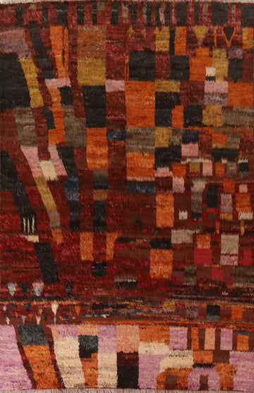 Tribal Moroccan Berber Wool Area Rug 9x12