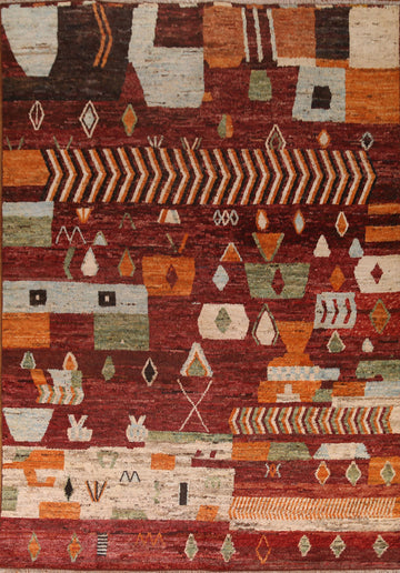 Tribal Moroccan Oriental Area Rug 10x12
