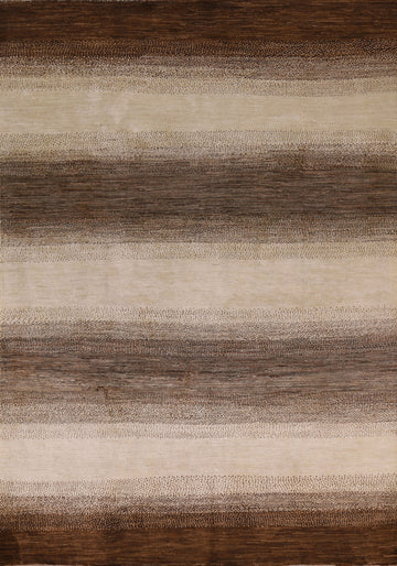 Striped Gabbeh Kashkoli Modern Area Rug 6x8