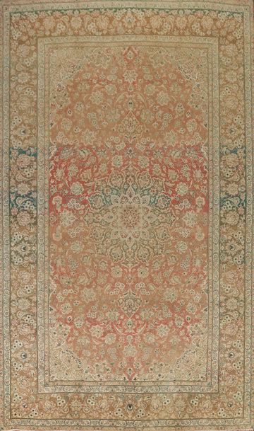 Distressed Kashan Persian Large Area Rug 10x14