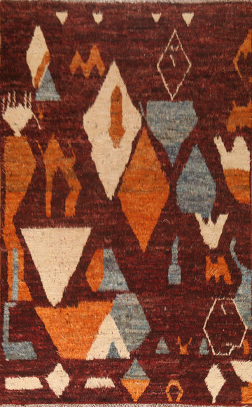 Tribal Moroccan Berber Wool Area Rug 7x10
