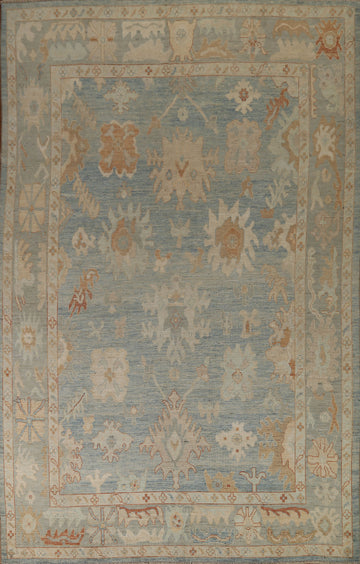 Vegetable Dye Oushak Oriental Area Rug 8x11