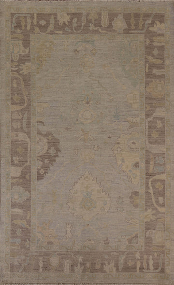 Vegetable Dye Oushak Oriental Area Rug 7x10