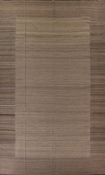 Earth Tone Kilim Modern Large Area Rug 10x14