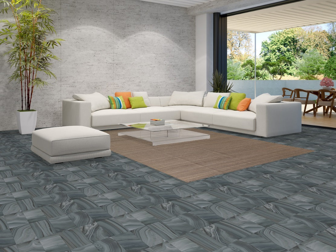 Contemporary Kilim Wool Area Rug 8x11