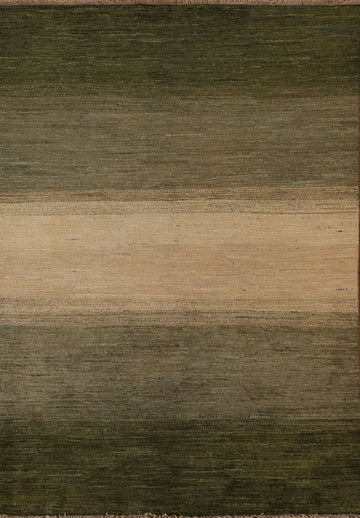 Striped Gabbeh Kashkoli Oriental Area Rug 5x7