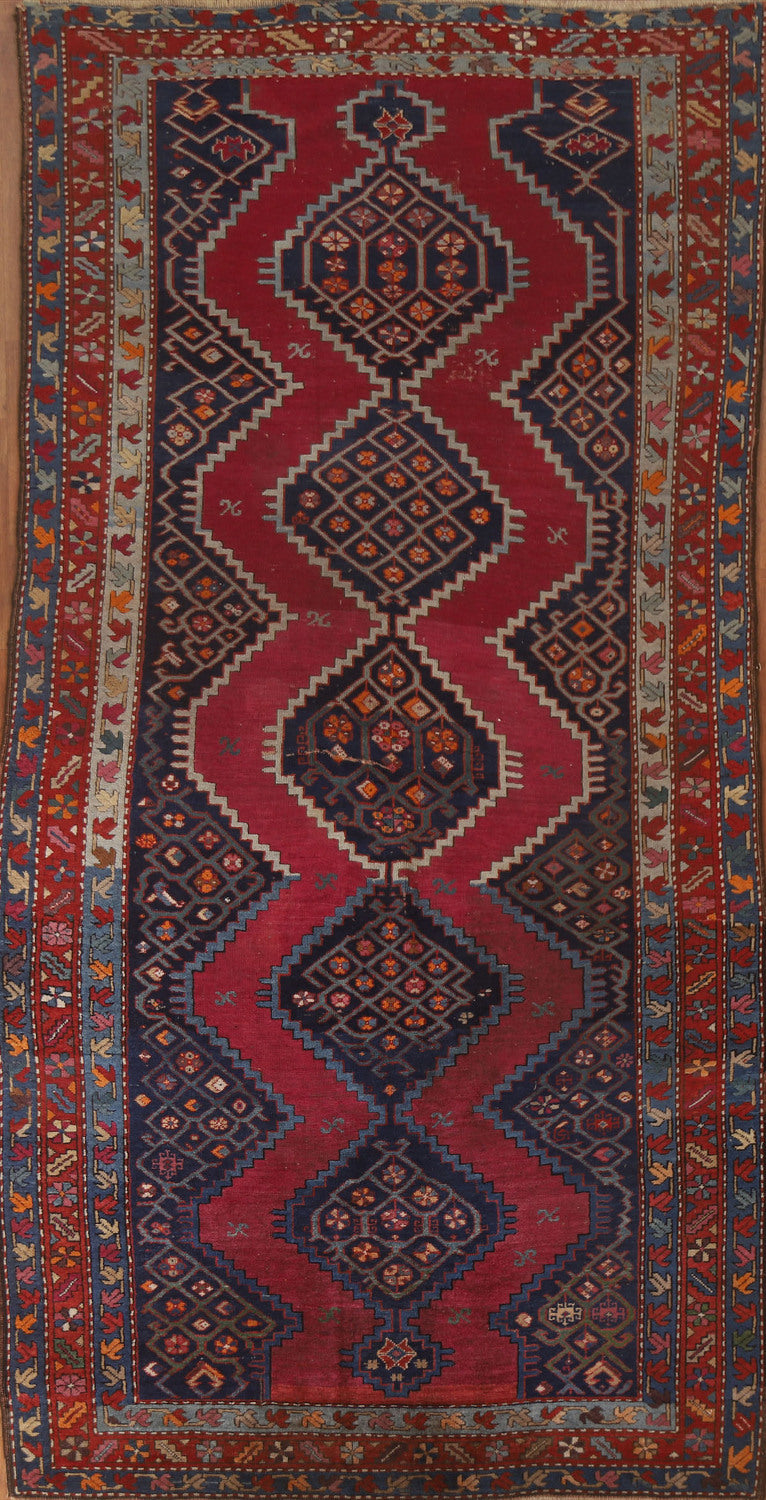 Antique Wool Karabagh Oriental Area Rug 5x10