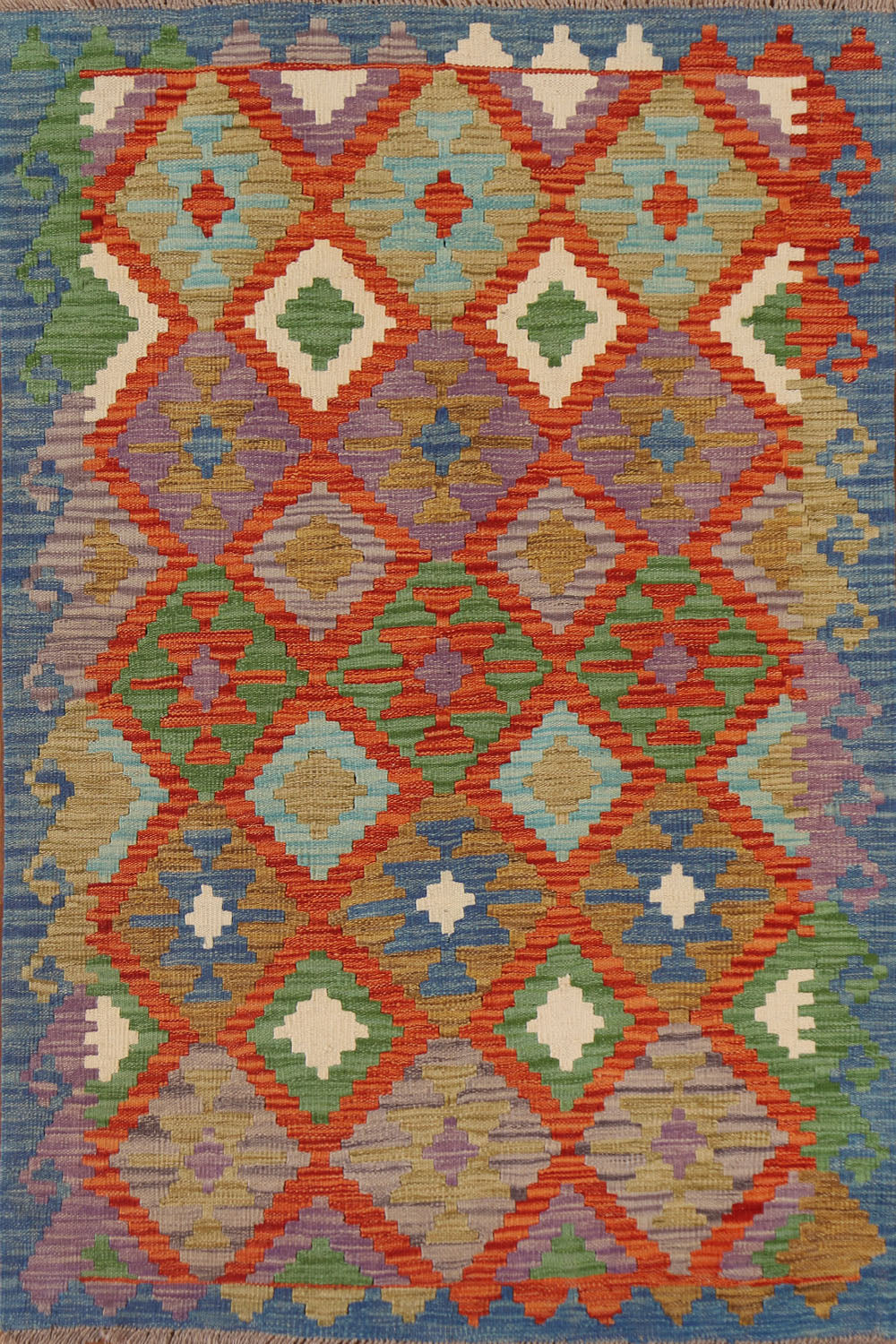 Geometric Kilim Oriental Area Rug 3x5