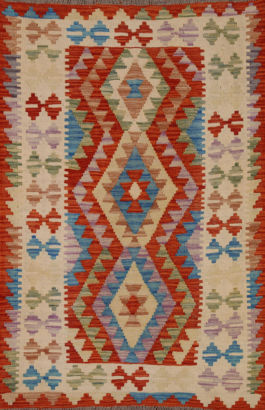 Geometric Kilim Oriental Area Rug 3x5