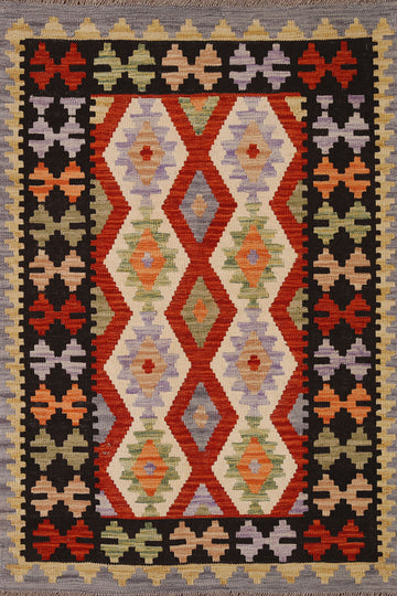 Geometric Kilim Oriental Area Rug 3x5